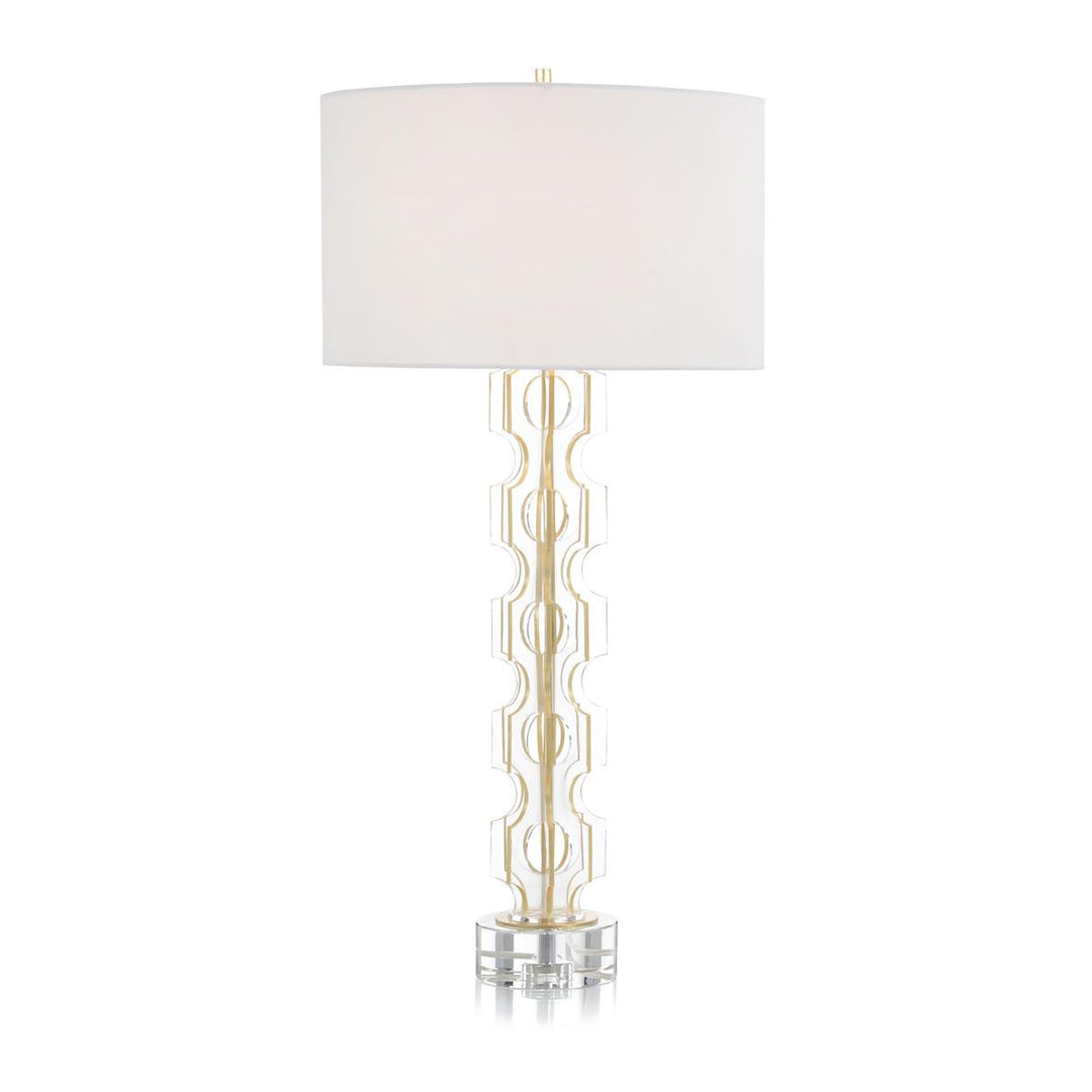 Lucite Table Lamp - White