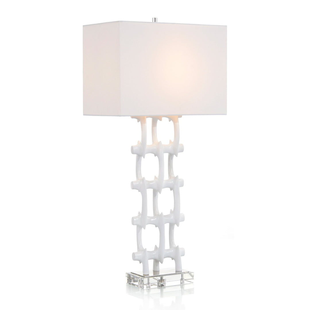 Solis Lamp in White - White - Steel