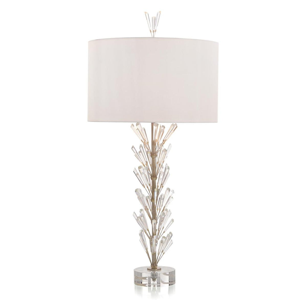 Luna: Glass Wand Table Lamp - White