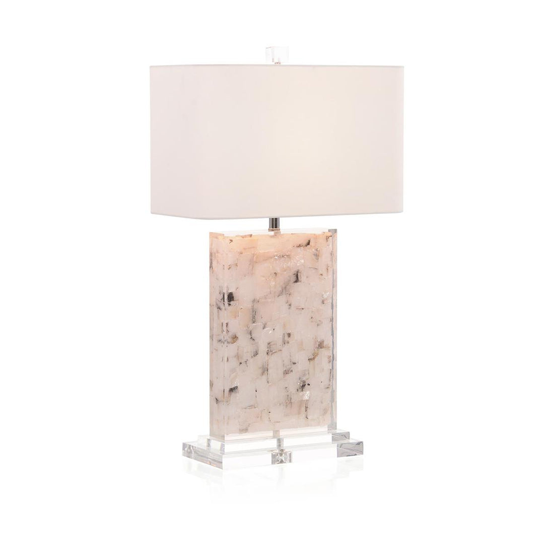 Hanging Calcite Table Lamp - Clear,White