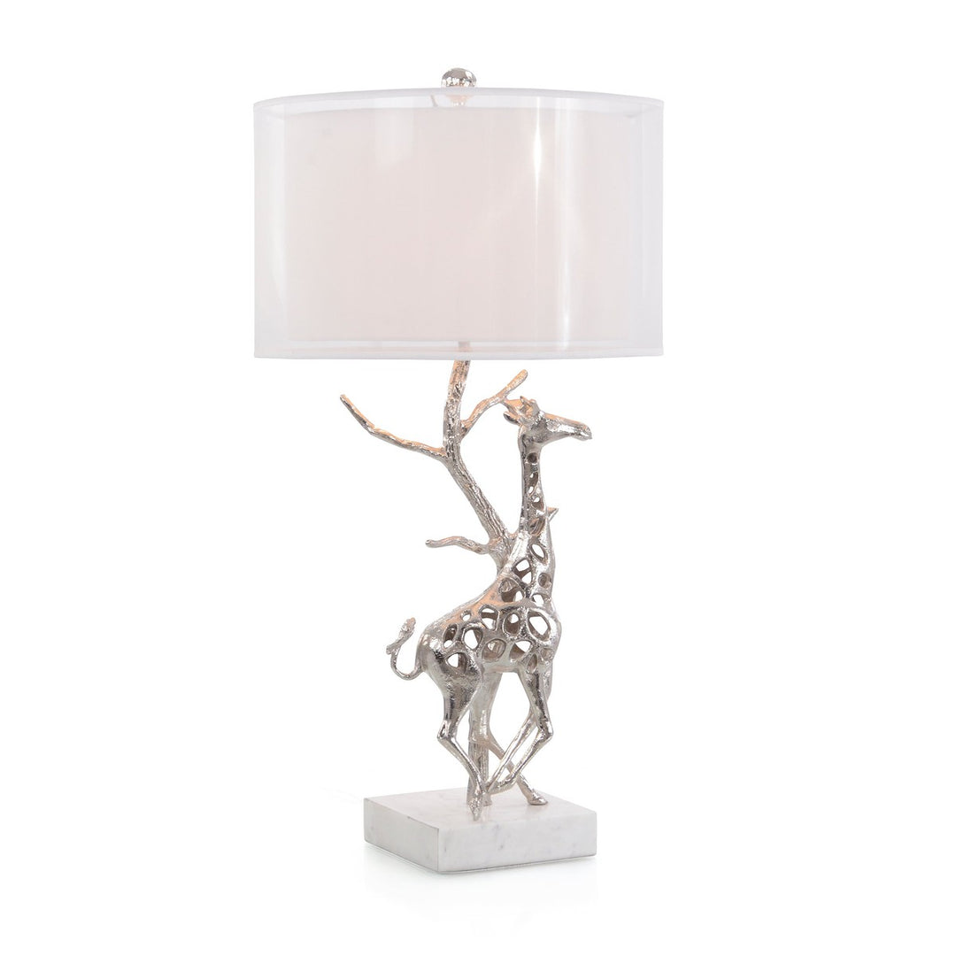 Alden in Motion Table Lamp - Silver - Marble