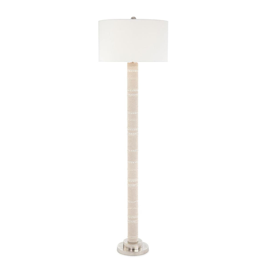 Artisan Beaded Floor Lamp - Silver