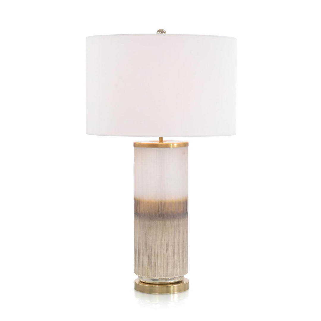 Crystal Table Lamp - Brass,White