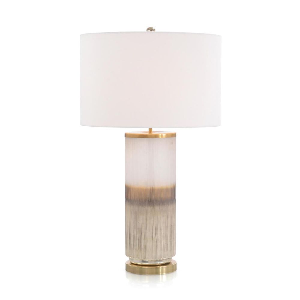 Table Lamps Glass Table Lamp - Brass, White