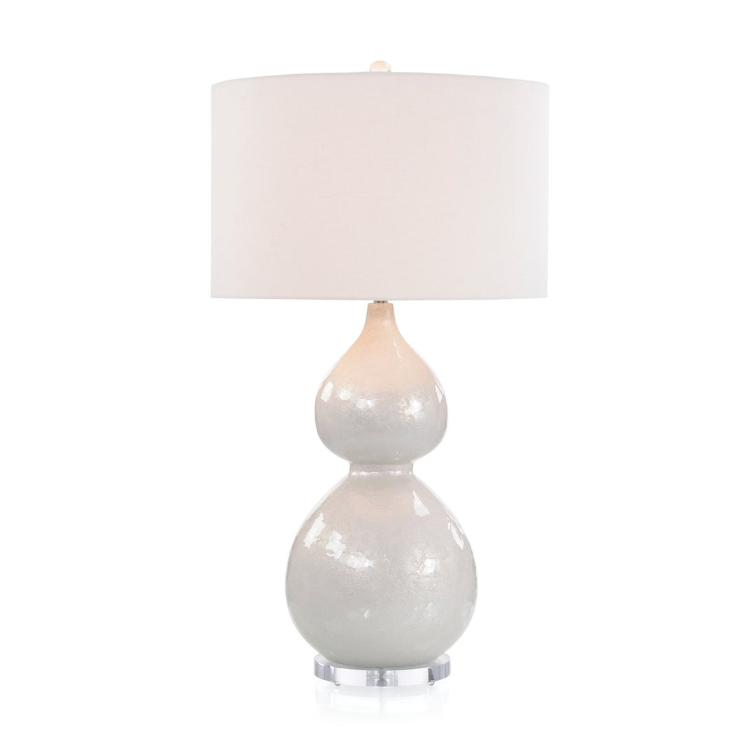 Camden White Table Lamp - White - Aluminum