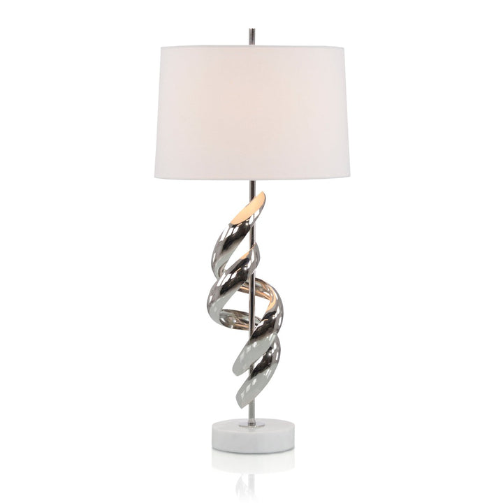 Solis Table Lamp in Nickel - Silver - Brass