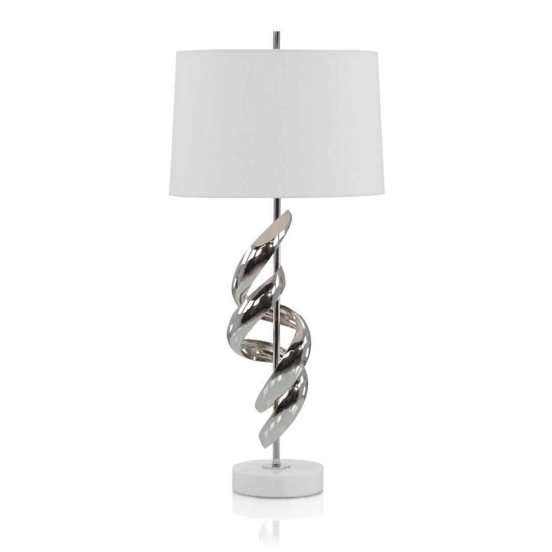 Solis Table Lamp in Nickel - Silver - Brass