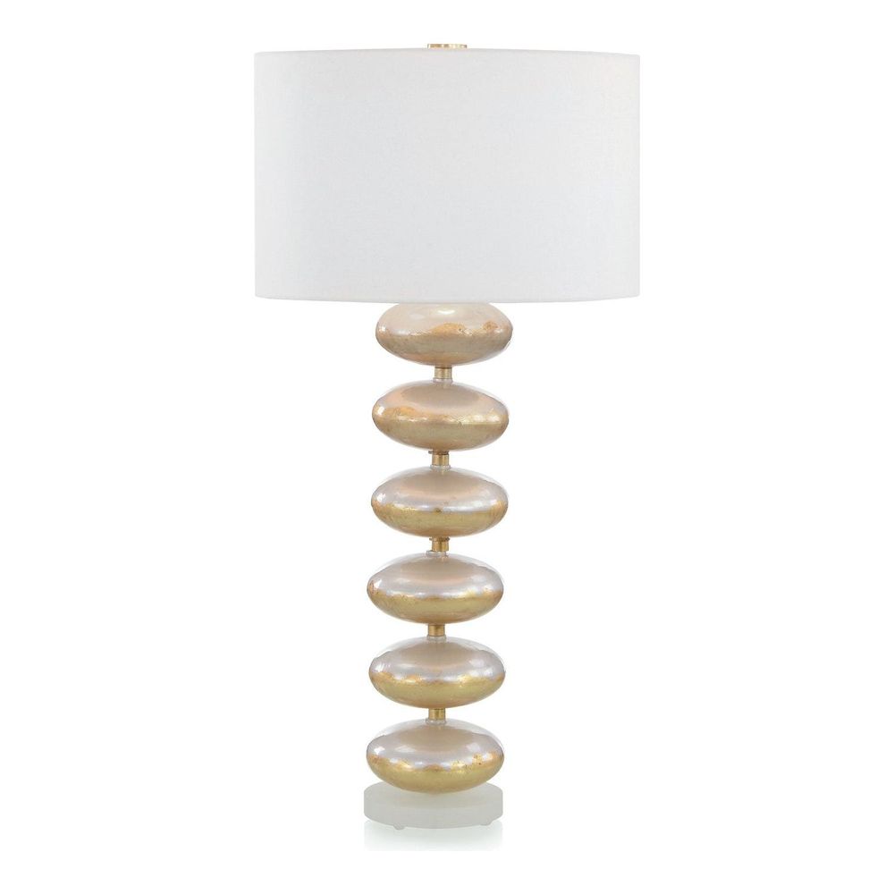 Table Lamps Pearlized Glass Orb Table Lamp - Gold
