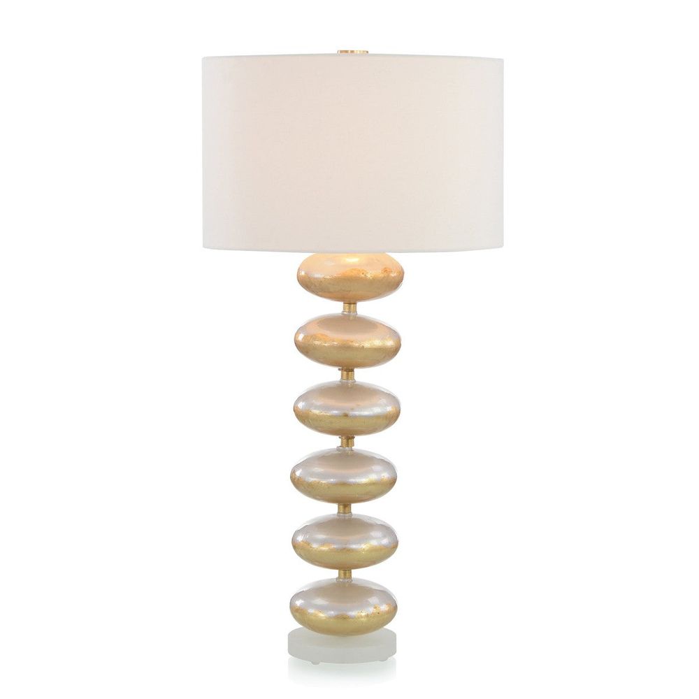 Table Lamps Pearlized Glass Orb Table Lamp - Gold