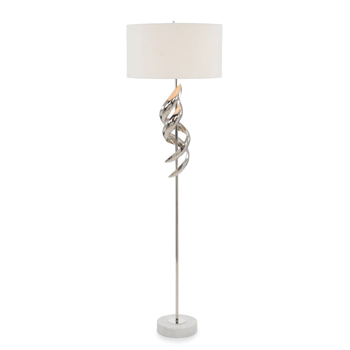 Glamorous Sinuous Floor Lamp - Silver