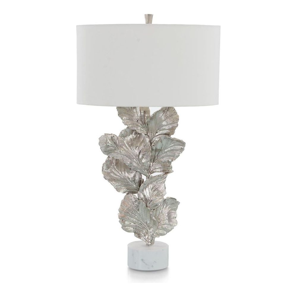 Table Lamps Leaf Sculpture Table Lamp - White