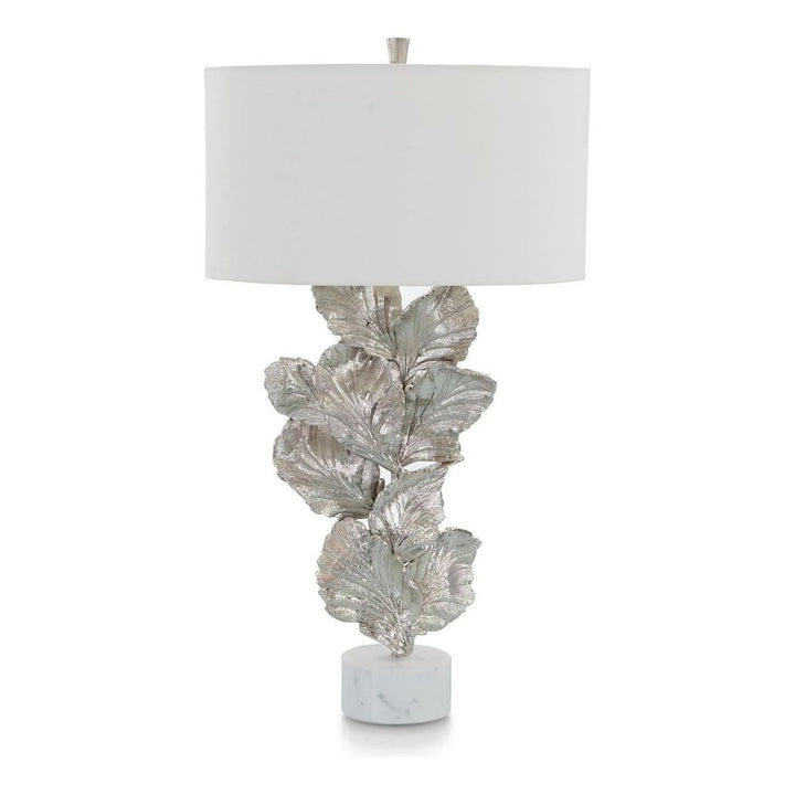 Table Lamps Leaf Sculpture Table Lamp - White