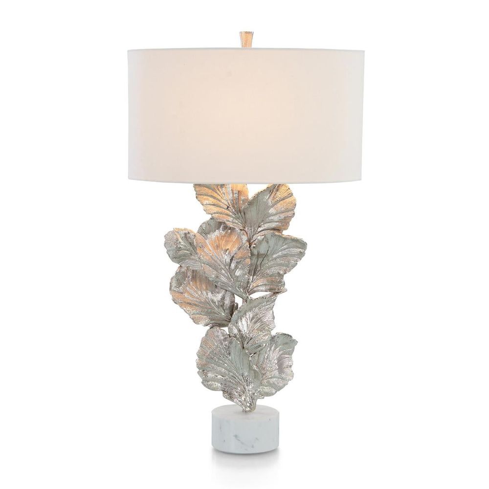 Table Lamps Leaf Sculpture Table Lamp - White