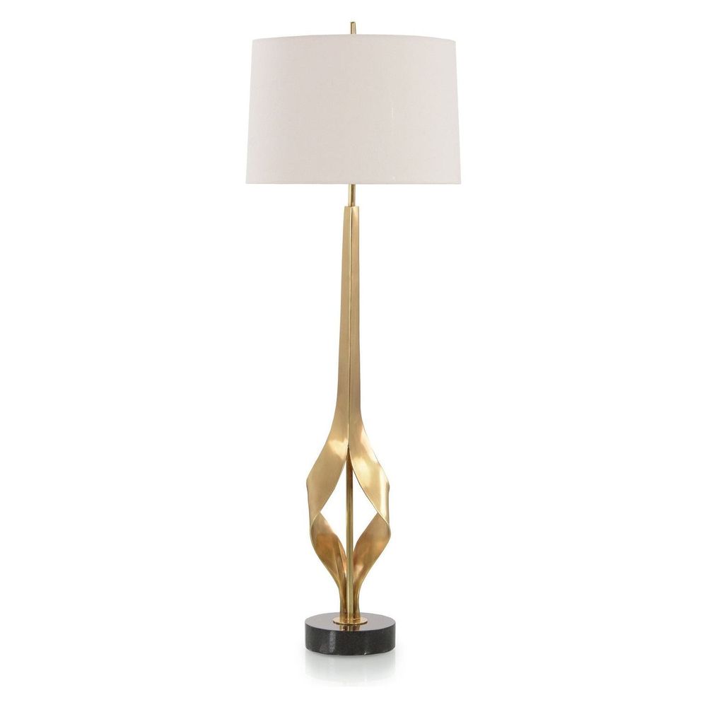 Table Lamps Graceful Brass Buffet Lamp - Gold, Clear