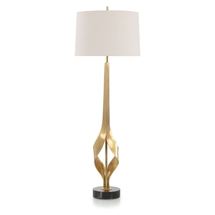 Table Lamps Graceful Brass Buffet Lamp - Gold, Clear