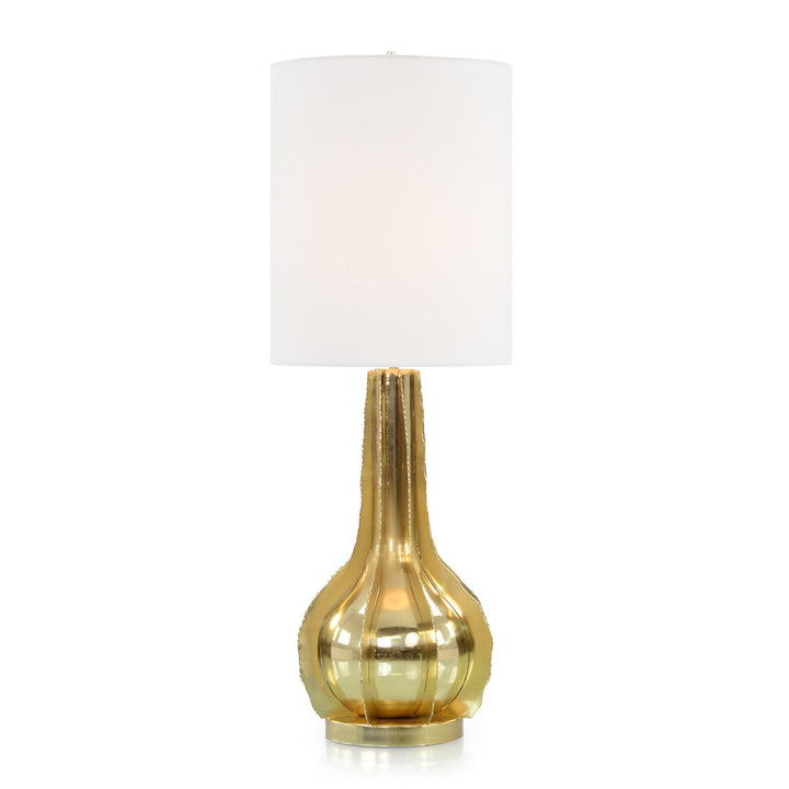 Camden Brass Waves Table Lamp - Gold - Brass