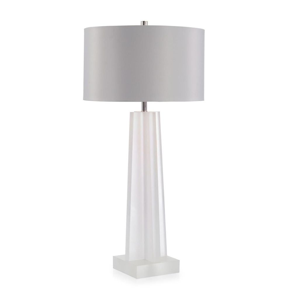 Table Lamps Frosted Crystal Table Lamp - White