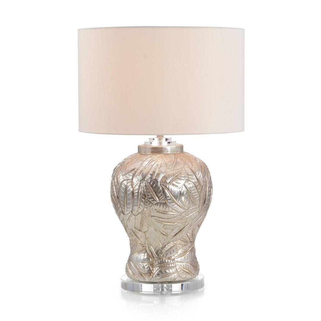 Alden Layered Leaves Table Lamp - Silver - Iron