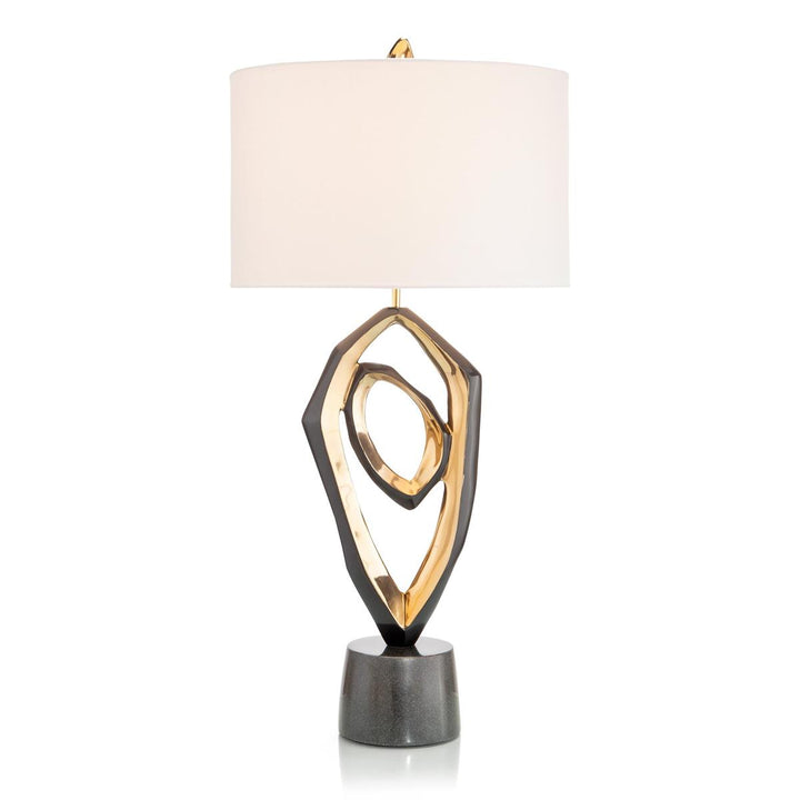 Gallery Sculpture Buffet Lamp - Brass,White