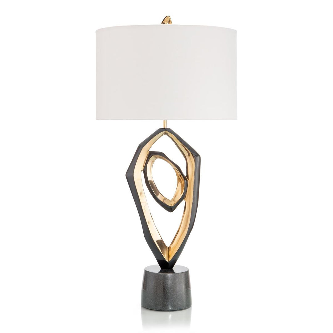 Gallery Sculpture Buffet Lamp - Brass,White