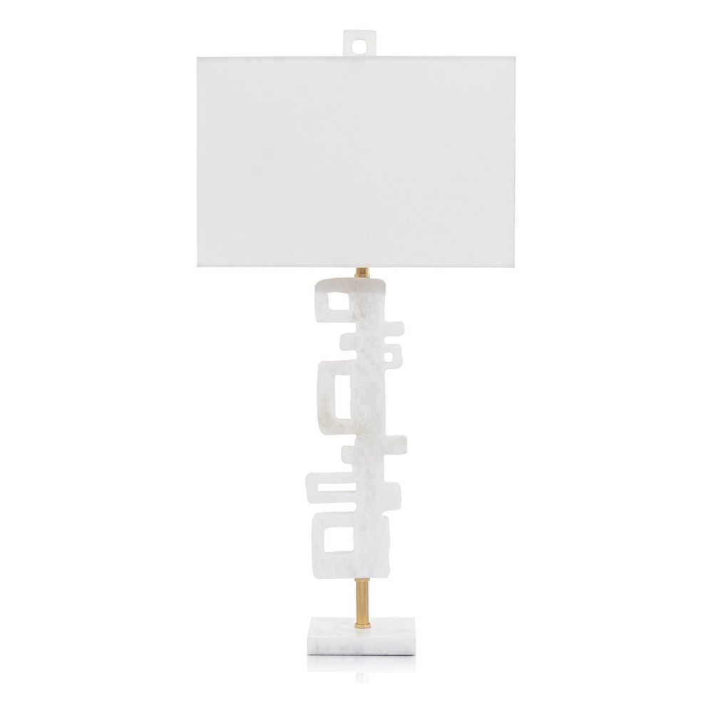 Table Lamps Abstract Antique Gold Leaf Table Lamp - White