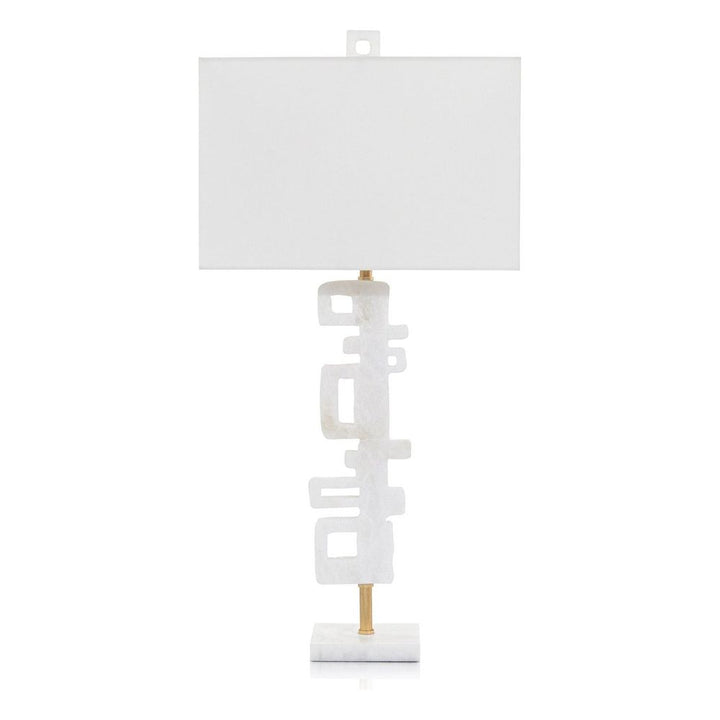 Table Lamps Abstract Antique Gold Leaf Table Lamp - White