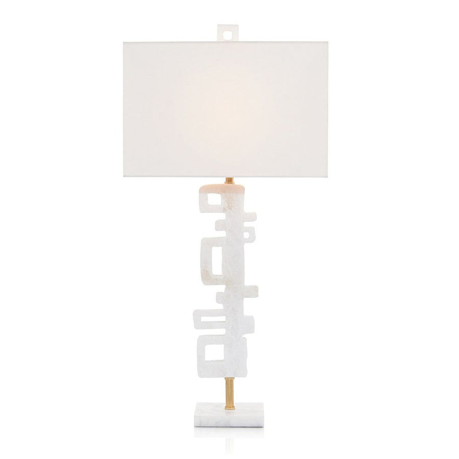 Table Lamps Abstract Antique Gold Leaf Table Lamp - White