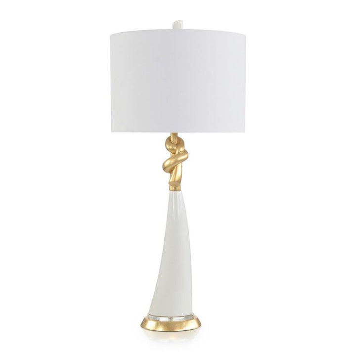 Table Lamps Loves Me Knot Table Lamp - Silver, White