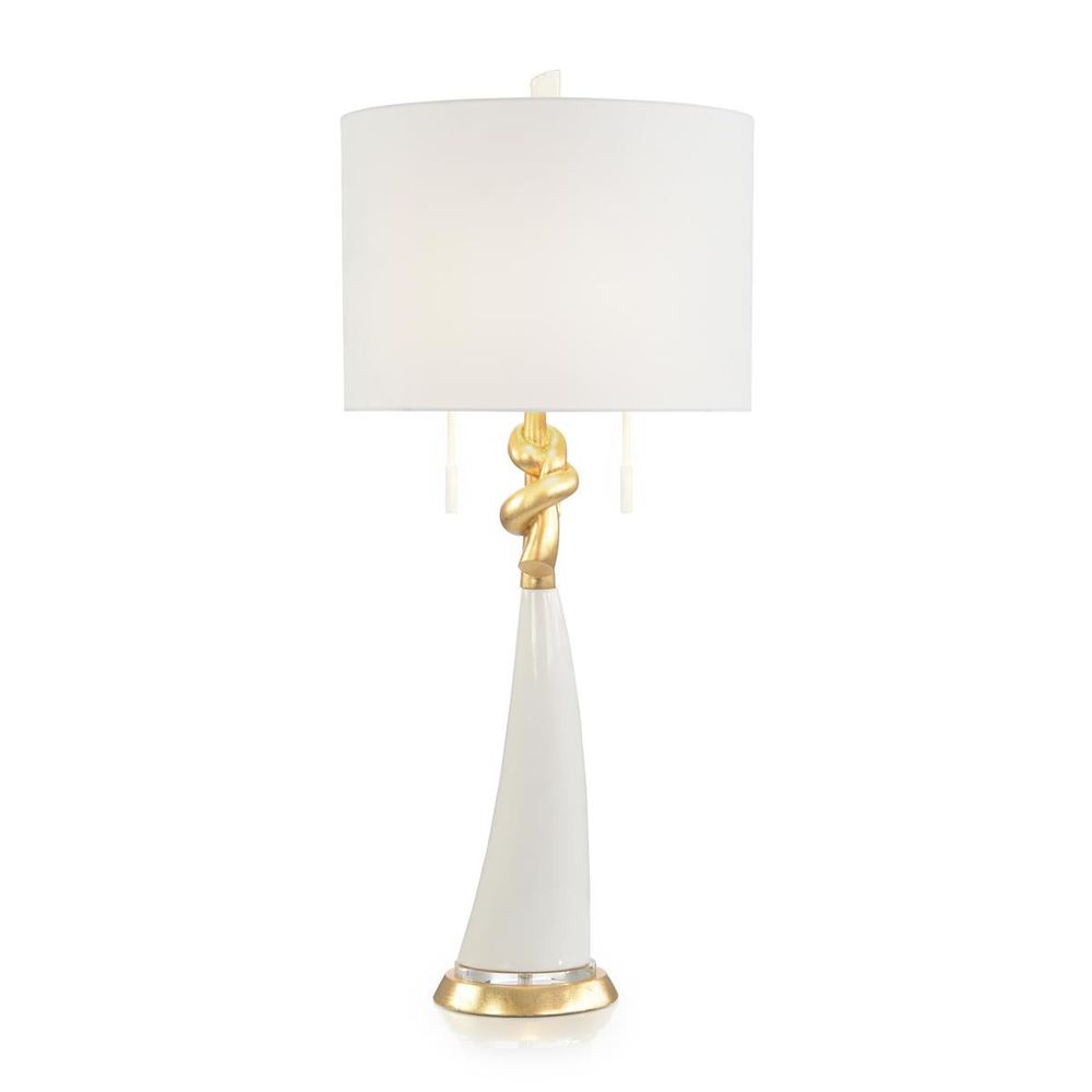 Table Lamps Loves Me Knot Table Lamp - Silver, White
