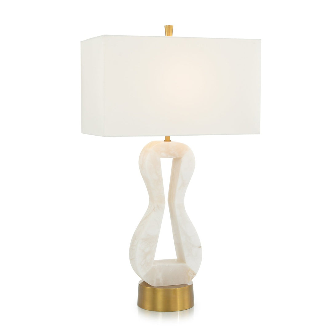 Camden Alabaster Table Lamp - White - Alabaster