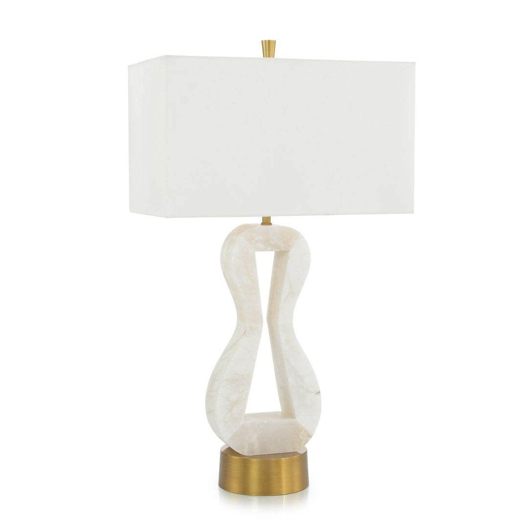 Camden Alabaster Table Lamp - White - Alabaster