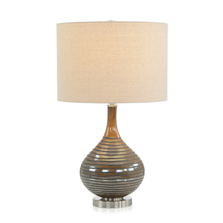 Solis Brown Table Lamp - Brown - Glass