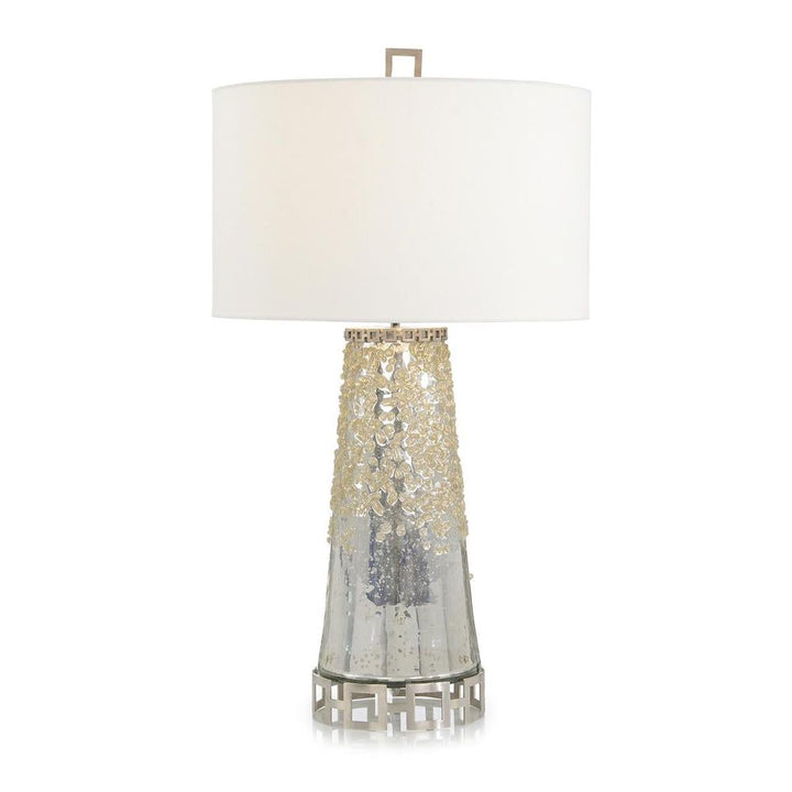 Table Lamps Reflective Glass And Brushed Stainless Steel Table Lamp