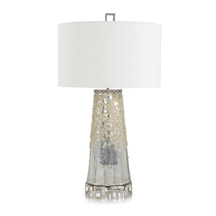 Table Lamps Reflective Glass And Brushed Stainless Steel Table Lamp