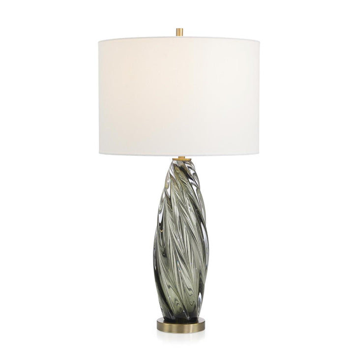 Jade Art Glass Table Lamp