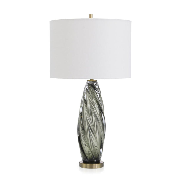 Jade Art Glass Table Lamp