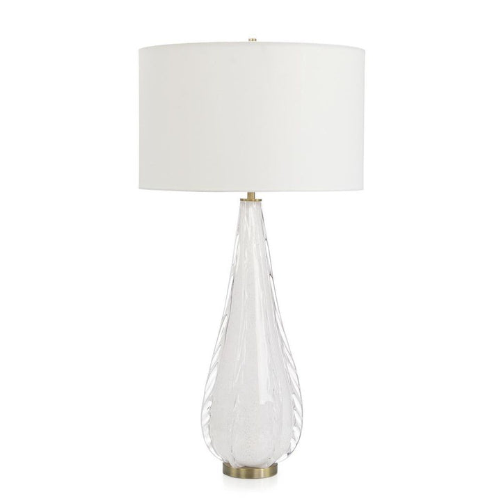 Table Lamps Polar White Art Glass Table Lamp - White