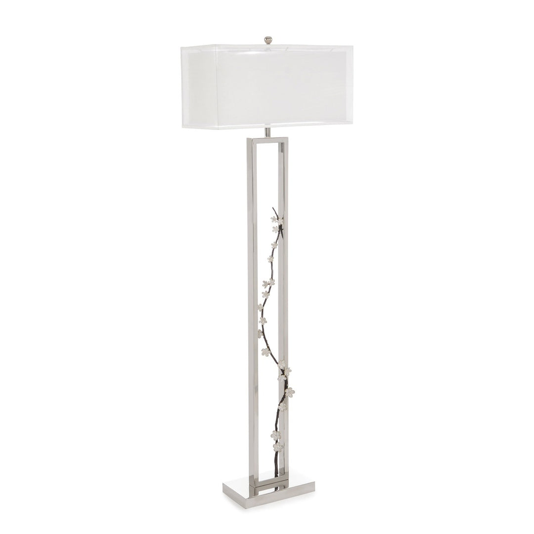 Alden Floor Lamp - Silver - Steel