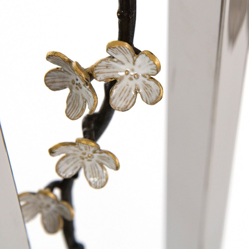 Floor Lamps Floral Floor Lamp - Silver, White