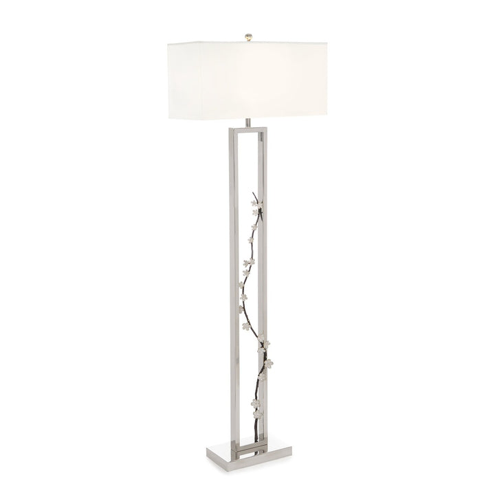 Alden Floor Lamp - Silver - Steel