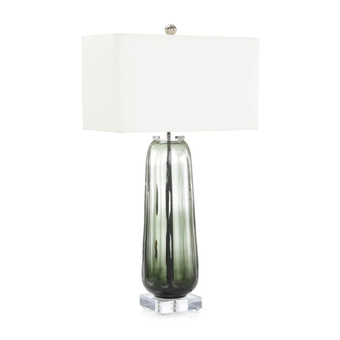 Alden Heather Table Lamp - Grey - Glass