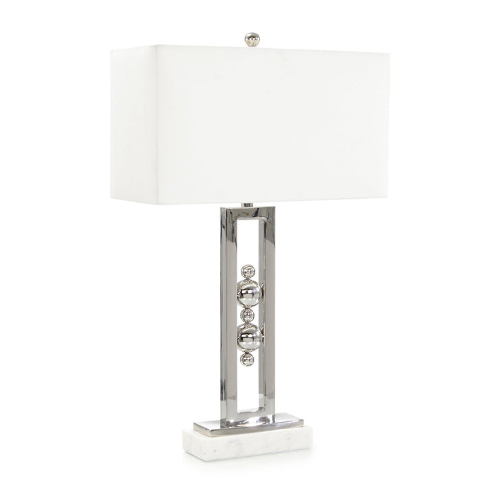 Camden Jordana Table Lamp - Silver - Steel