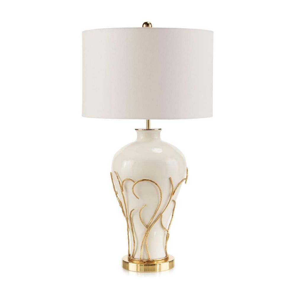 Table Lamps White Flame Table Lamp - Silver, White