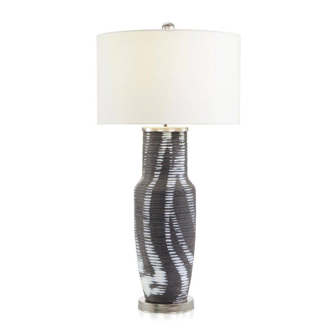 Ribbed Table Lamp - White