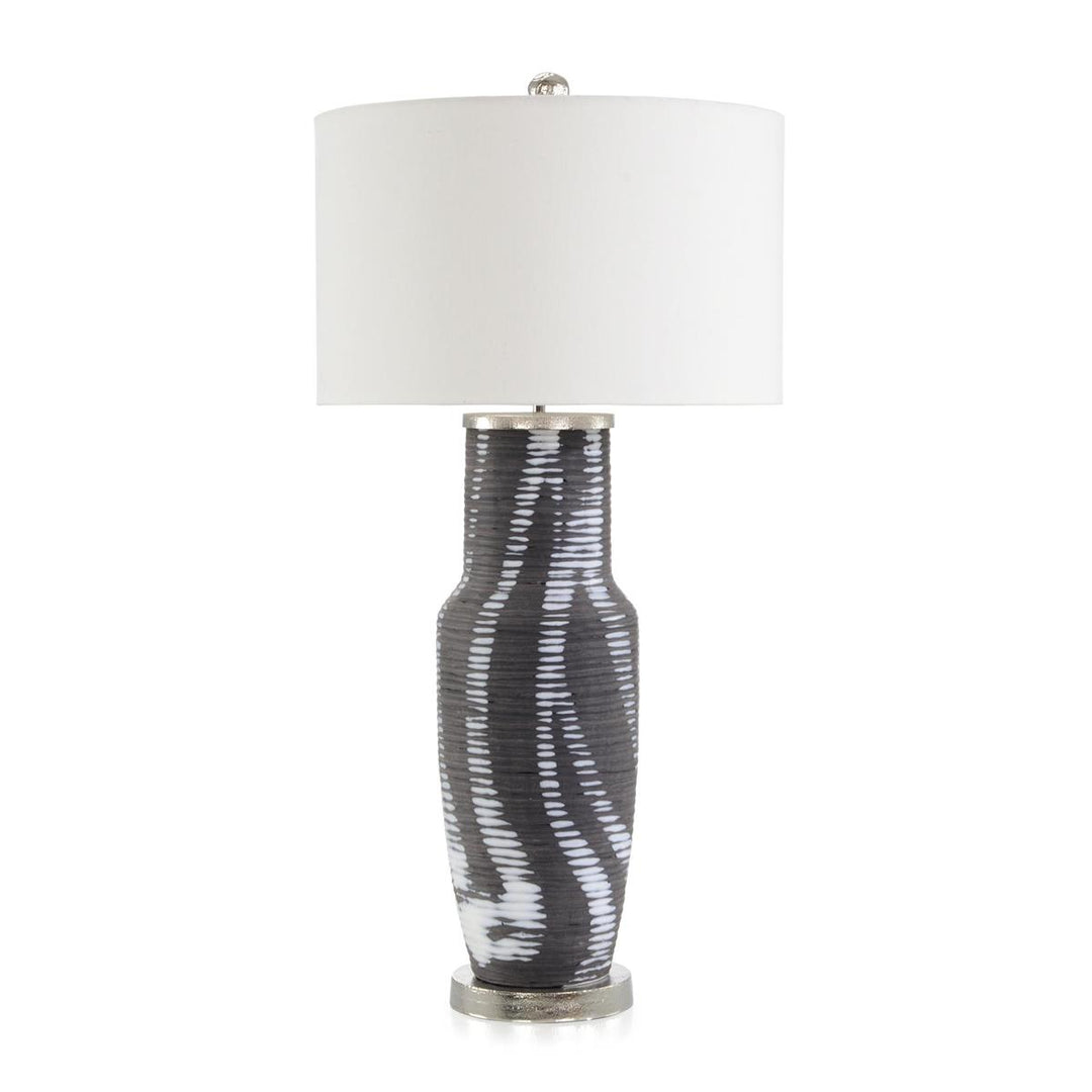 Ribbed Table Lamp - White