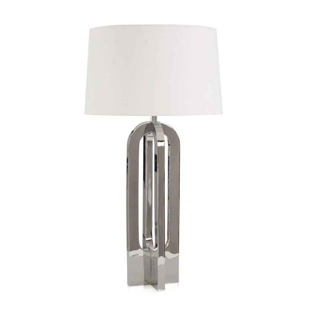 Table Lamps Tall Silver Castellina Table Lamp - Silver, White