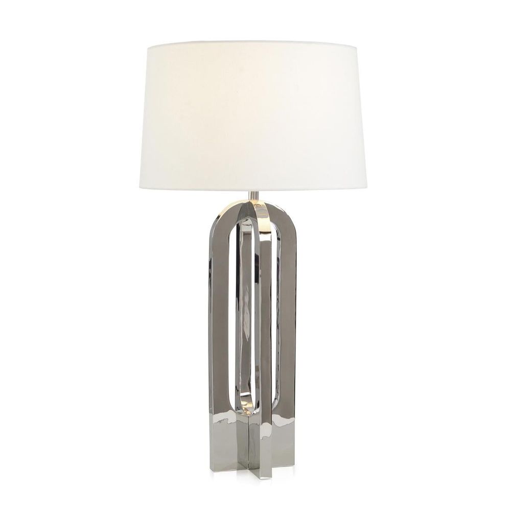 Table Lamps Tall Silver Castellina Table Lamp - Silver, White