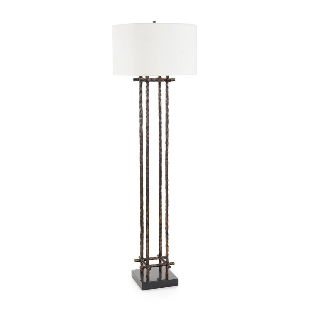 Floor Lamps Bronze Poteau Floor Lamp - Bronze, White