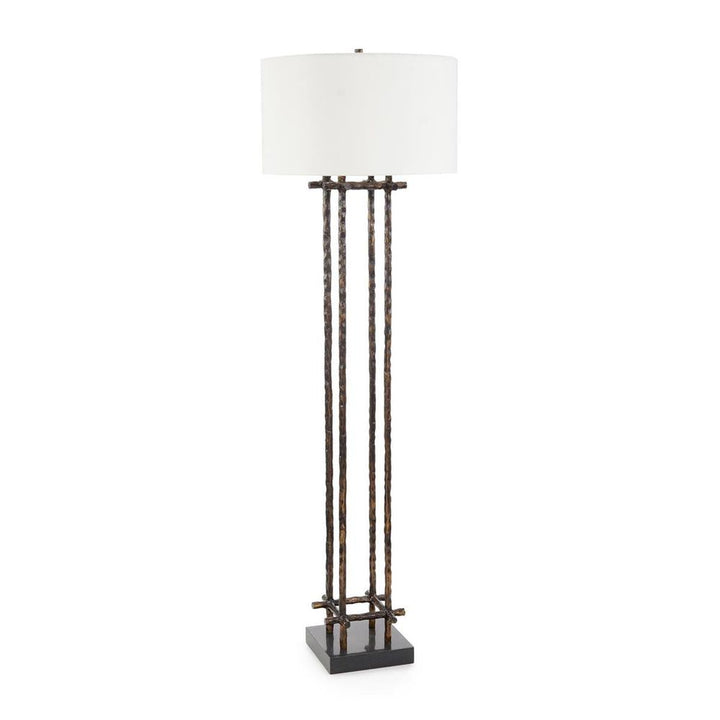 Floor Lamps Bronze Poteau Floor Lamp - Bronze, White