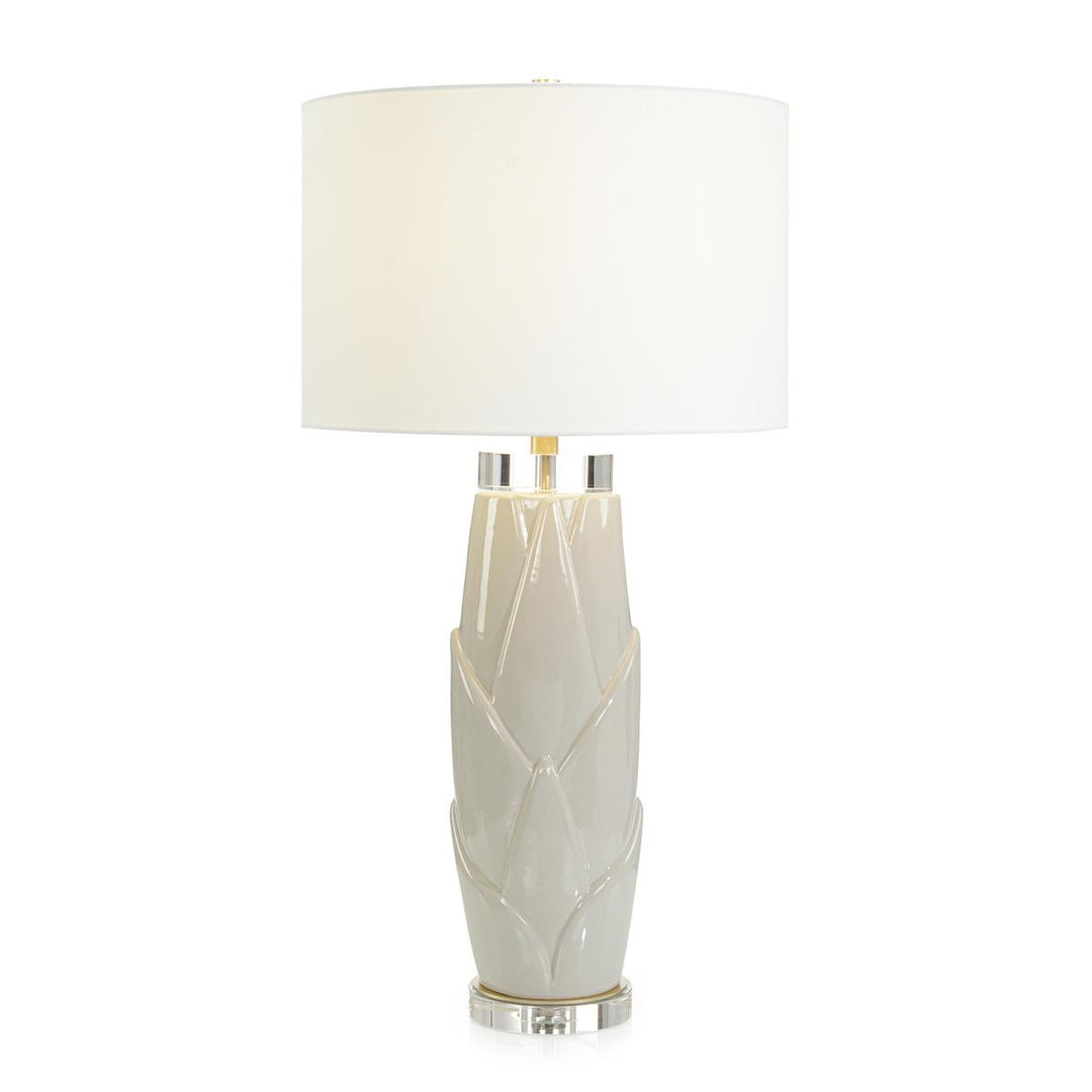 Verdant Leaves Table Lamp, Gray